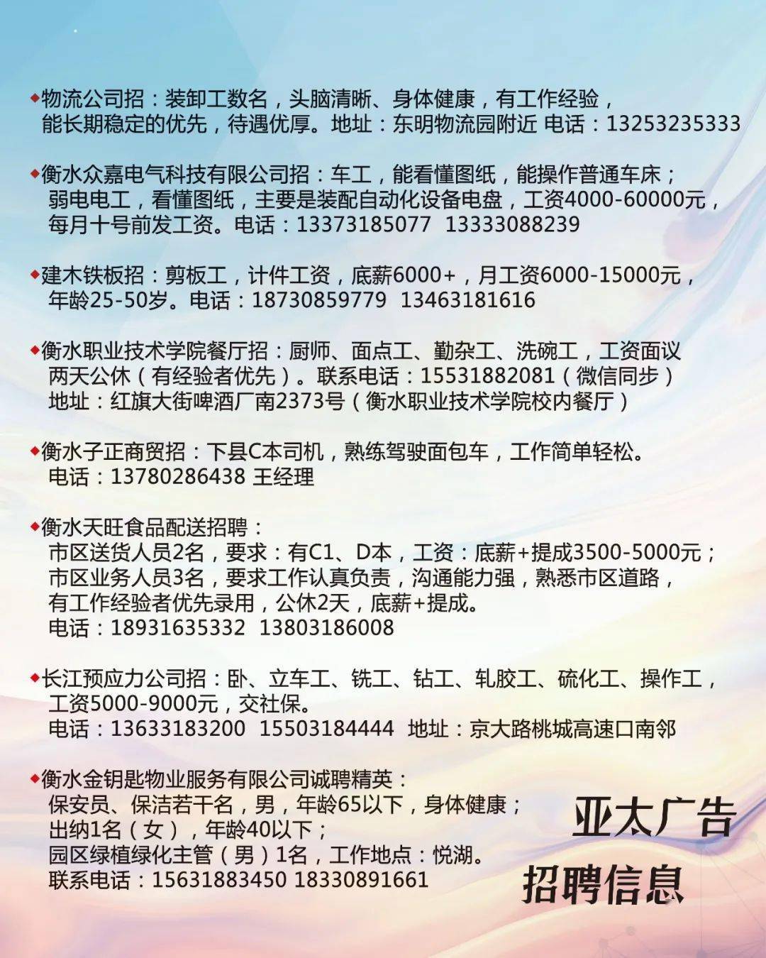 红桥新区最新招聘,红桥新区招聘信息更新